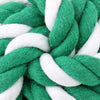 Rope Ball Fetch Toy - Green & White
