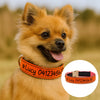 Personalised Dog Collar – Embroidered Reflective Nylon | Premium Padded Safety
