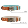 Personalised Hemp & Leather Dog Collar – Laser Engraved Buckle, Double-Layer Hemp Webbing