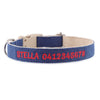 Personalised Dog Collar – Embroidered Hemp | Eco-Friendly with Metal or Plastic Buckle