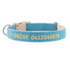 Personalised Dog Collar – Embroidered Hemp | Eco-Friendly with Metal or Plastic Buckle