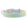 Personalised Dog Collar – Embroidered Hemp | Eco-Friendly with Metal or Plastic Buckle