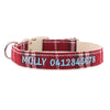 Personalised Dog Collar – Embroidered Hemp | Eco-Friendly with Metal or Plastic Buckle