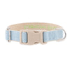 Personalised Dog Collar – Embroidered Hemp | Eco-Friendly with Metal or Plastic Buckle