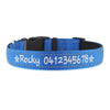 Personalised Dog Collar – Embroidered Reflective Nylon | Premium Padded Safety