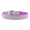 Personalised Dog Collar – High Reflective Nylon | Embroidered Safety ID