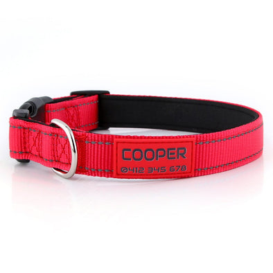 Custom Pet Collars Personalised for Dogs & Cats with embroidery