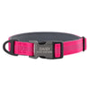 Personalised Reflective Nylon Dog Collar – Laser Engraved Buckle, Neoprene Padded.