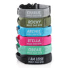 Personalised Tactical Dog Collar – Printed ID Patch with Leather Handle | Reflective Heavy-Duty