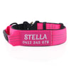 Personalised Tactical Dog Collar – Printed ID Patch with Leather Handle | Reflective Heavy-Duty