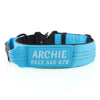 Personalised Tactical Dog Collar – Printed ID Patch with Leather Handle | Reflective Heavy-Duty