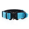 Personalised Tactical Dog Collar – Printed ID Patch with Leather Handle | Reflective Heavy-Duty