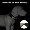 Personalised Tactical Dog Collar – Printed ID Patch with Leather Handle | Reflective Heavy-Duty