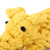 Dog Rope Toy -  Elephant in Yellow or Grey