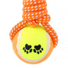 Rope Toy For Dog - with Tennis Ball 30cm